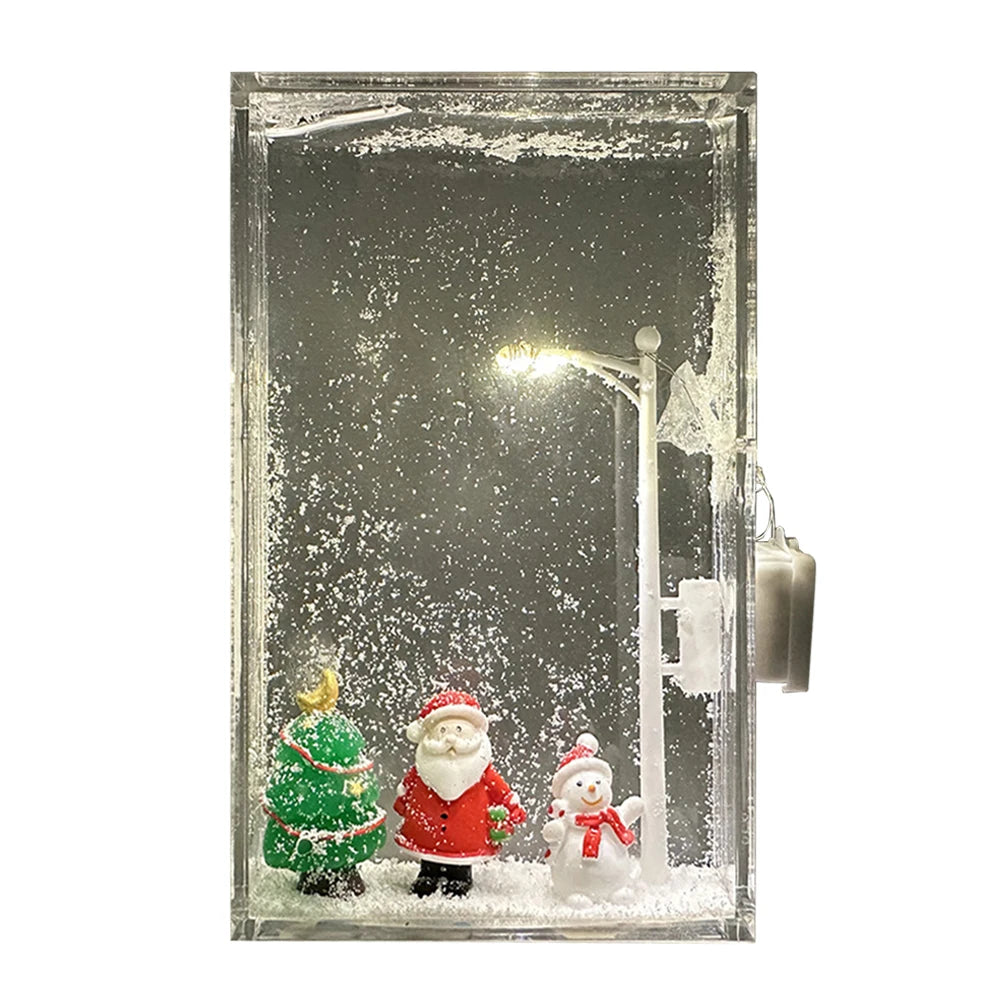 Christmas Snowy Night Light DIY Street Lamp Decor