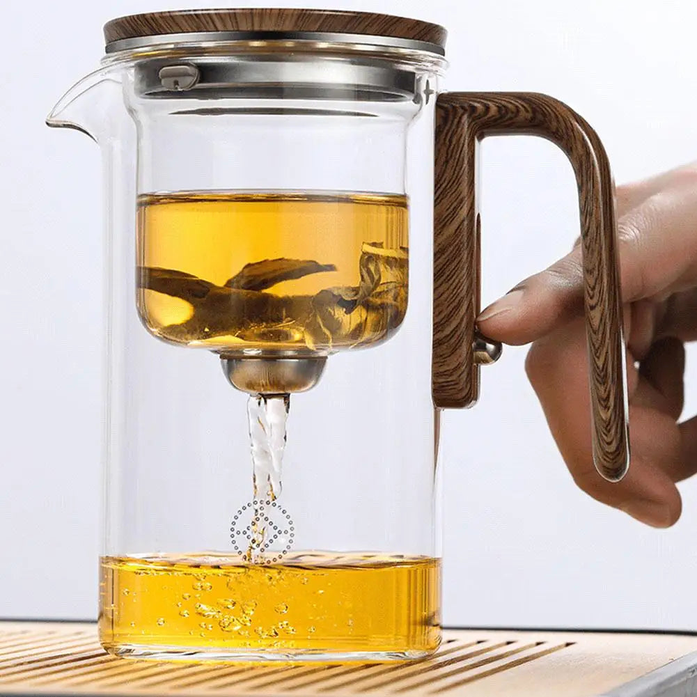 Water Separation Inner Container Teapot One Click Magnetic Switch Tea