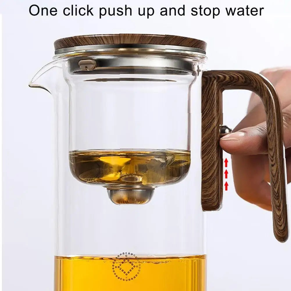 Water Separation Inner Container Teapot One Click Magnetic Switch Tea