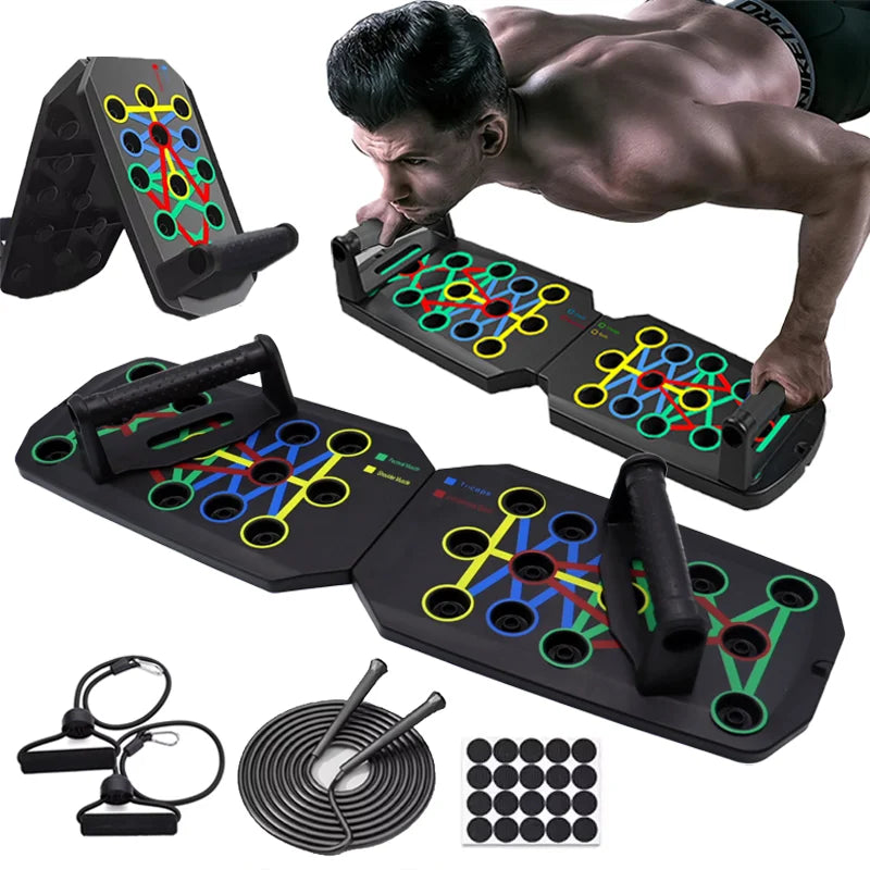 Push-Up Board Set – Portable Foldable Fitness Equipment for Chest, Arms & Back Training