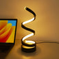 Minimalist Spiral Desk Lamp – LED Charging Light for Living & Study Rooms