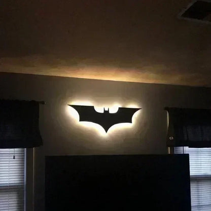 Batmanes Night Light Cool Remote Control Multi Color 3D Creative Bat Atmosphere Home Decoration Bedroom Wall Hanging Lamp