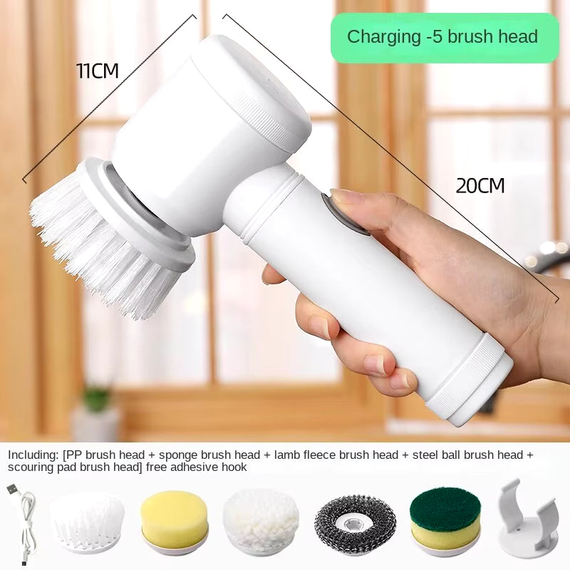 Multi-Functional Electric Cleaning Brush – Wireless Scrubber for Kitchen & Bathroom