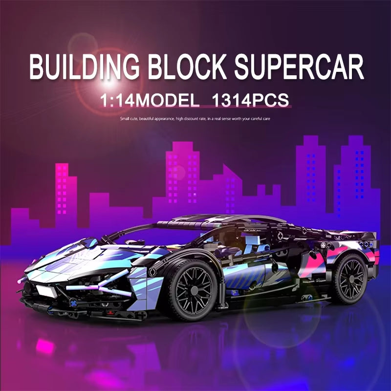 Technical APP Remote Control Racing Car – Building Blocks Supercar Toy for Kids