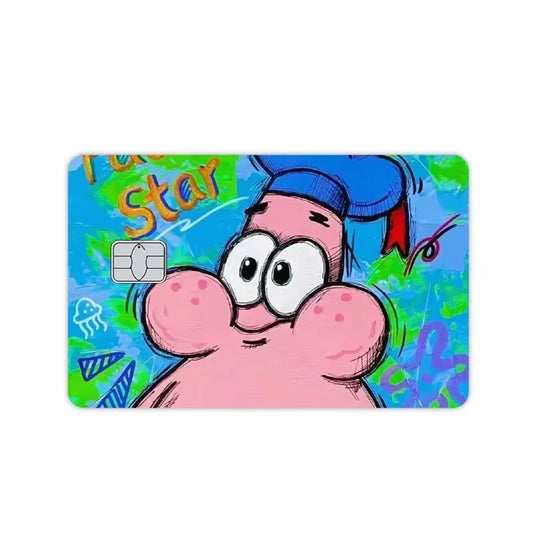 SpongeBob Card Sticker – DIY Decor for Bank Cards, Documents & Gifts