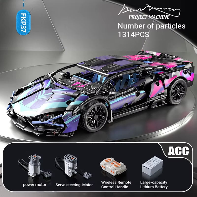 Technical APP Remote Control Racing Car – Building Blocks Supercar Toy for Kids